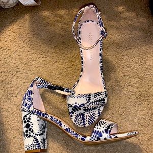 NWOT Kelly &Katie embroidery block heels,  size 8.5.
